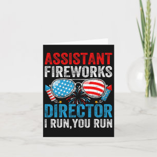 Carte Istant Feu d'artifice Directeur Drôle 4 juillet Ho