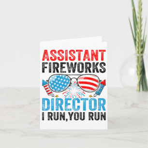 Carte Istant Feu d'artifice Directeur Drôle 4 juillet Ho