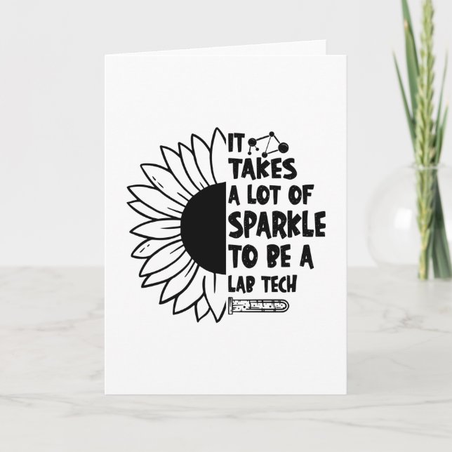 Carte It Takes A Lot of Sparkle Laboratory Lab Tech (Devant)