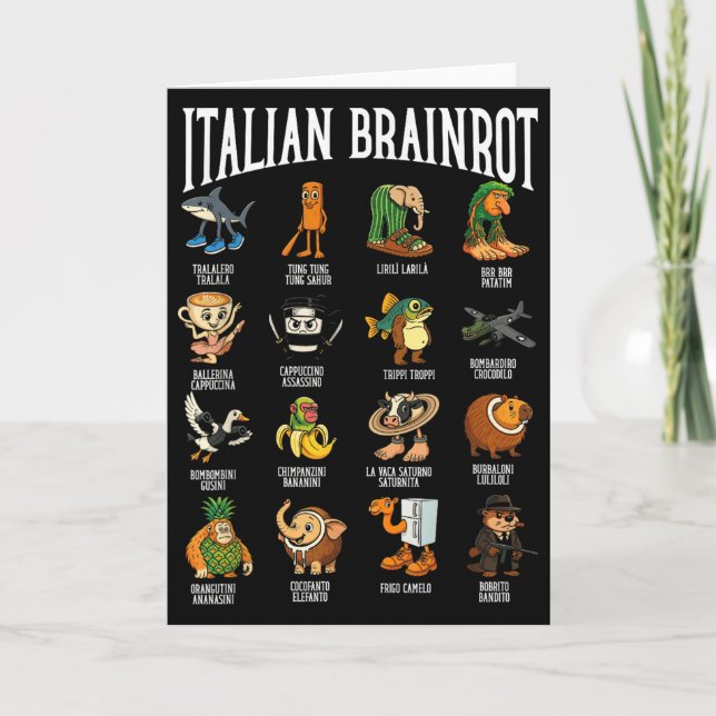 Carte Italian Brainrot Ballerina Ino Personnage Meme Mix (Devant)