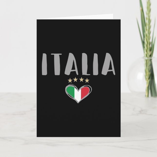 Carte Italie Football Fan Shirt Drapeau (Devant)