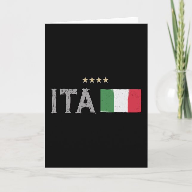Carte Italie Football Fan Shirt Drapeau (Devant)