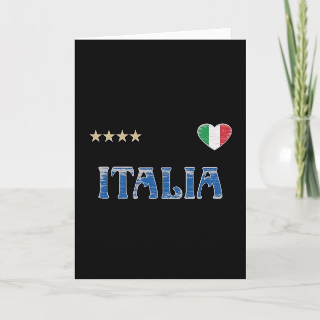 Carte Italie Football Fan Shirt Drapeau (Devant)
