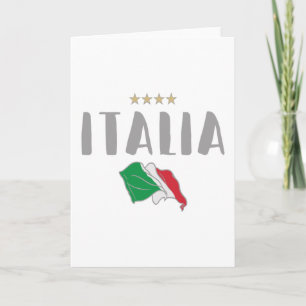 Carte Italie Football Fan Shirt Drapeau