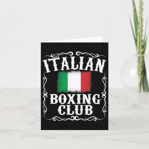 Carte Italien Boxer Club T Shirt Vintage Boxer Italie Fl