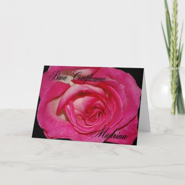 Carte Italienne Anniversaire Pour Godmère (Devant)