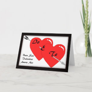 Carte italienne de Saint-Valentin