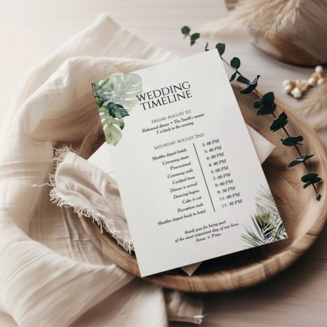 Carte Itinéraire Tropical, Mariage de destination (Créateur téléchargé)