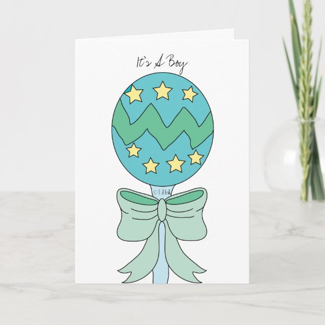 Carte It's A Boy (Devant)