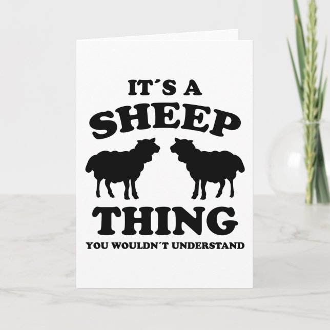 Carte Its A Sheep Thing Design Sheeps Lamb Farmer Gift (Devant)