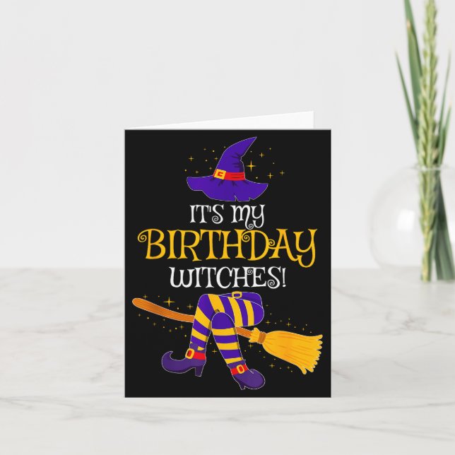 Carte It's My Birthday Witches! Family Matching Costume  (Devant)