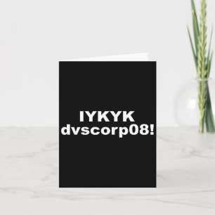 Carte Iykyk Dvscorp08 ! Pword Funny Georgia Voter Sarcas