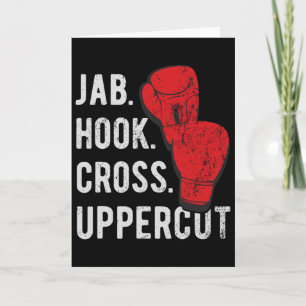 Carte Jab, Hook, Cross, Uppercut - Kickboxing et Boxe