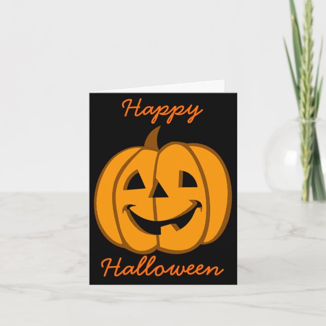 Carte Jack-o'-lantern 3 de Halloween (Devant)