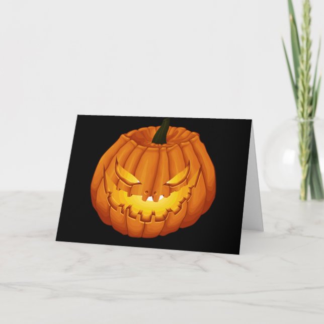 Carte Jack-o'-lantern halloween (Devant)