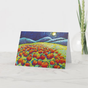 CARTE JACK-O'-LANTERN MOON AUTOMNE