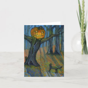 Carte Jack O'Lantern Tree Scare