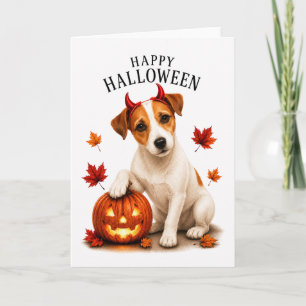 Carte Jack Russell Terrier Diable Chien