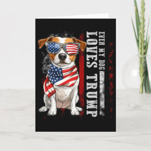 Carte Jack Russell Terrier Même Mon Chien Aime Trump Drô
