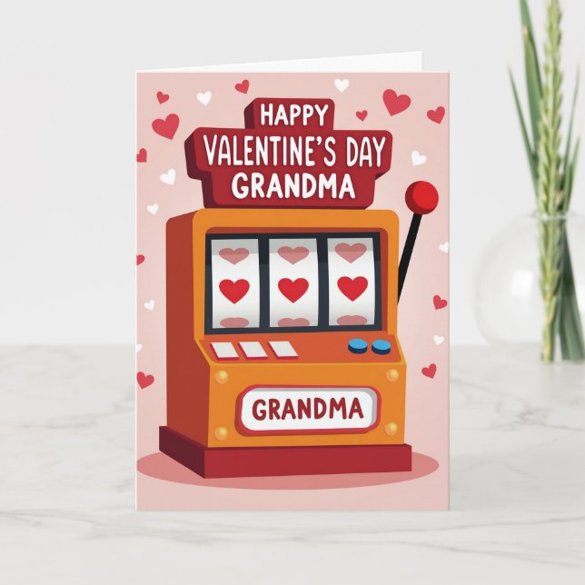 Carte Jackpot de la Saint-Valentin pour Mamie (Devant)