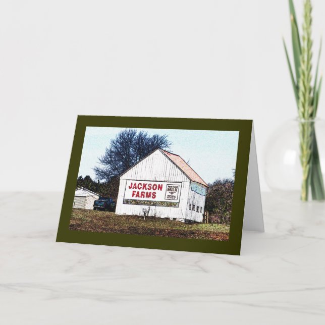 Carte Jackson cultive le lait frais en avant ! annonce (Devant)