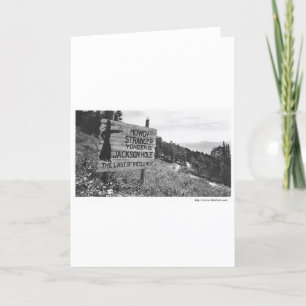 Carte Jackson Hole vintage