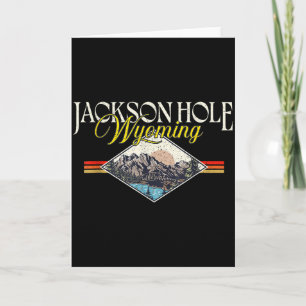 Carte Jackson Hole Wyoming Grand Teton Montagnes Vintage