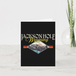 Carte Jackson Hole Wyoming Grand Teton Montagnes Vintage