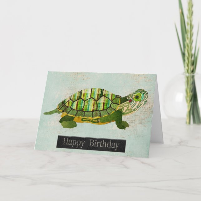 Carte Jade Turtle Anniversaire (Devant)