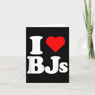 Carte J'adore Bjs Heart Funny 