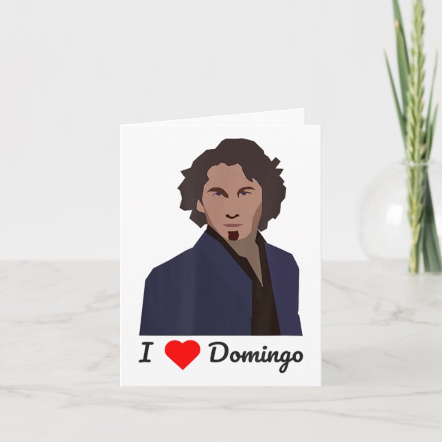 Carte J'adore Domingo _1  (Devant)