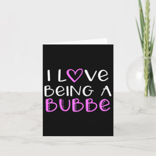 Carte J'adore être une Bubbe mignonne cool