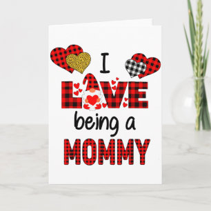 Carte J'adore être une maman gnome de la famille Valenti