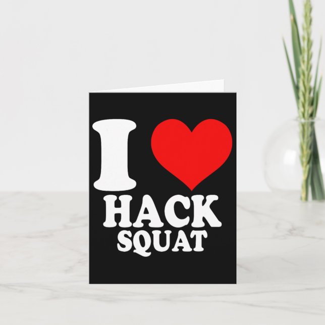 Carte J'adore Hack Squat 1 (Devant)