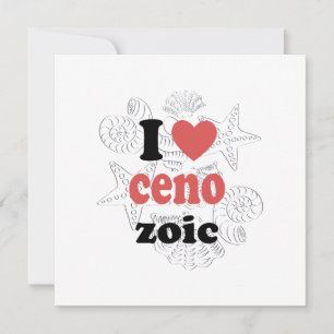 Carte J'adore la citation amusante du Cénozoïque pour le