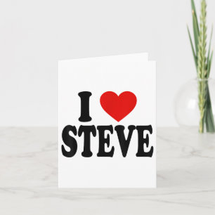 Carte J'adore l'amour Steve _1