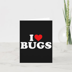 Carte J'adore les insectes - Cœur 