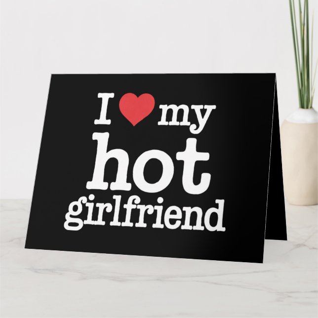 Carte J'adore ma copine sexy pour la Saint-Valentin Cade (Devant)