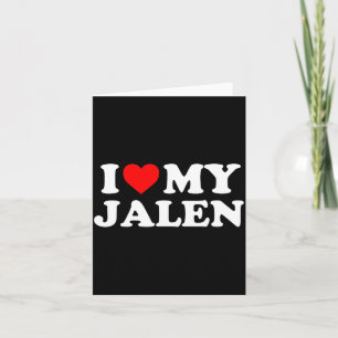 Carte J'adore mon Jalen