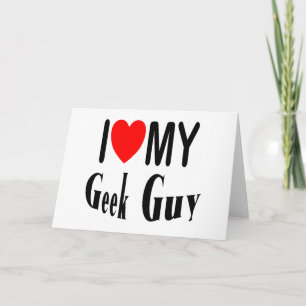 Carte J'adore mon type Geek
