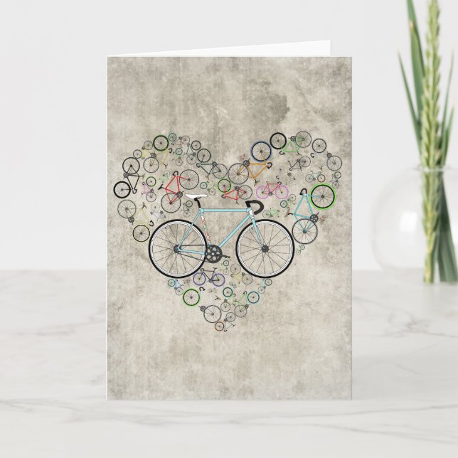 Carte J'adore mon vélo (Devant)