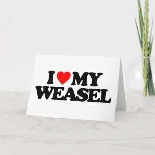 CARTE J'ADORE MON WEASEL