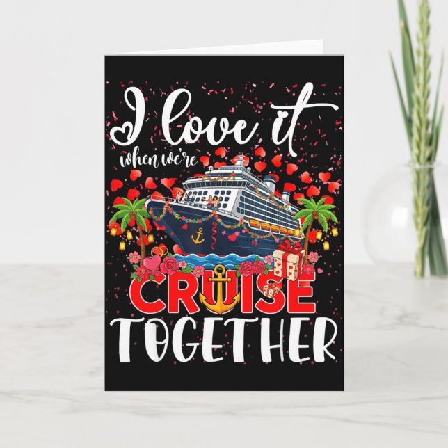 Carte J'adore Quand On Fait Une Croisière Ensemble Coupl (Devant)