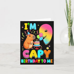 Carte J'Ai 9 Ans Capy Anniversaire Pour Moi 9E Anniversa