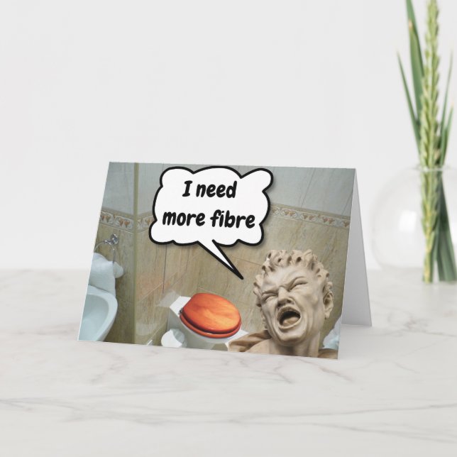 Carte J'ai besoin de plus de fibres. (Devant)