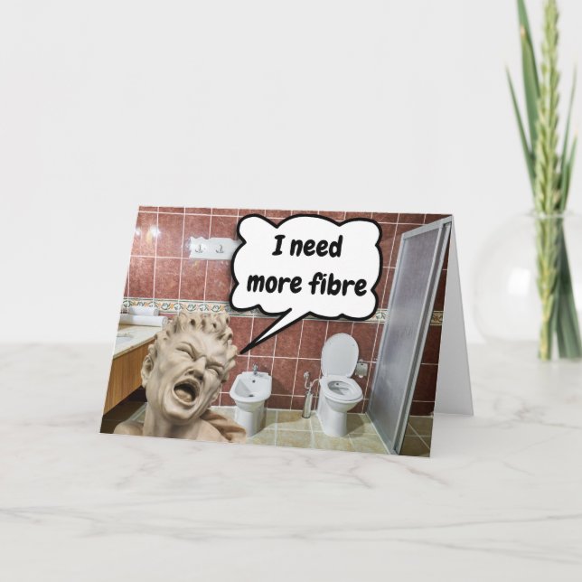 Carte J'ai besoin de plus de fibres. (Devant)