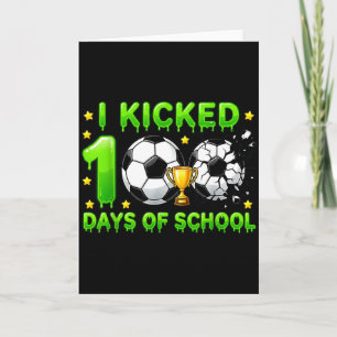 Carte J'ai botté 100 jours de football scolaire garçons