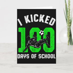 Carte J'ai botté 100 jours de sport de football scolaire