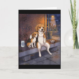 Carte J'ai Ce Chien En Moi Drôle De Beagle Buvant De La