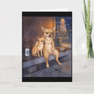 Carte J'ai Ce Chien En Moi Drôle De Chihuahua Buvant De 